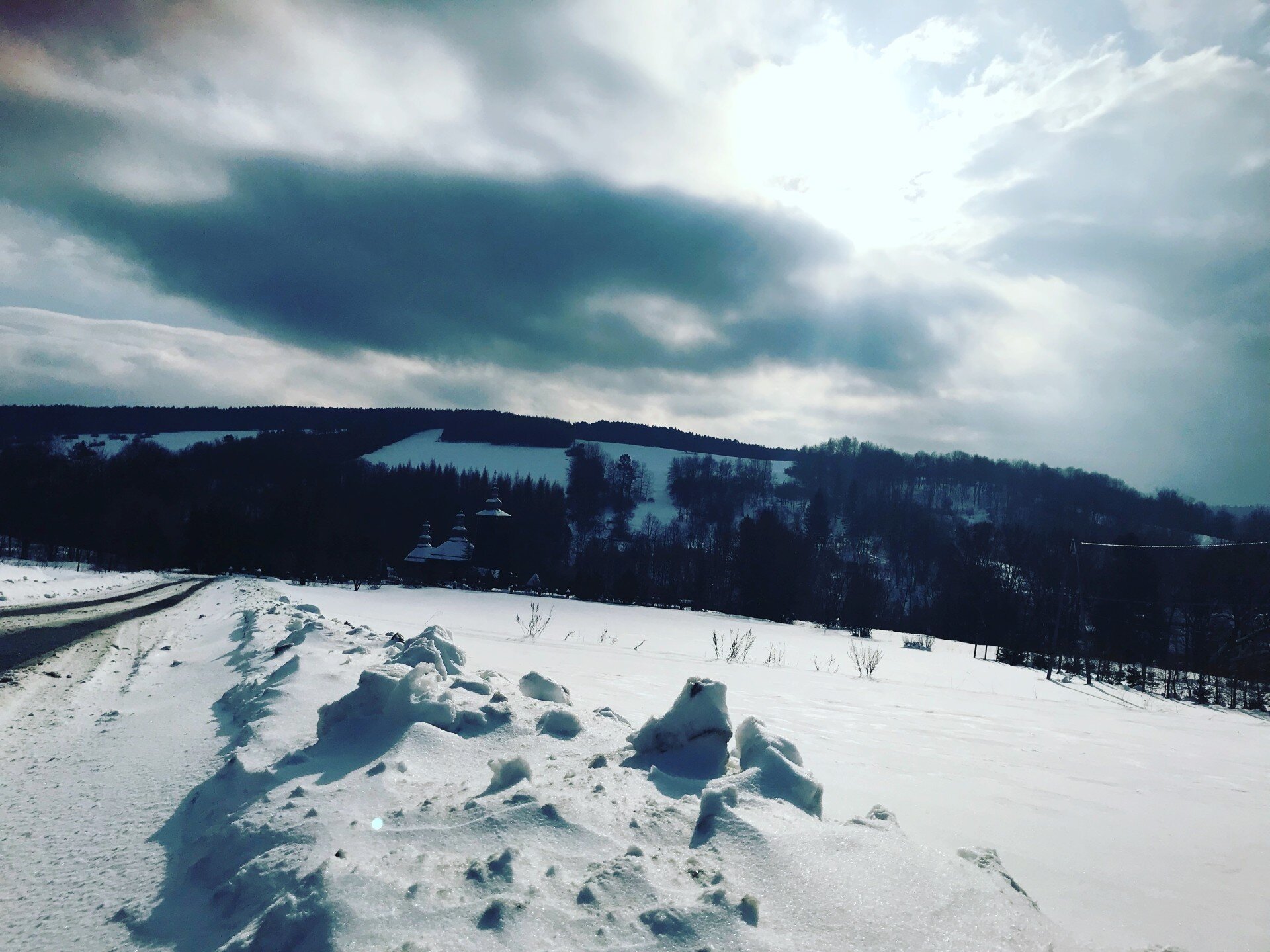 krajobraz górski zimą